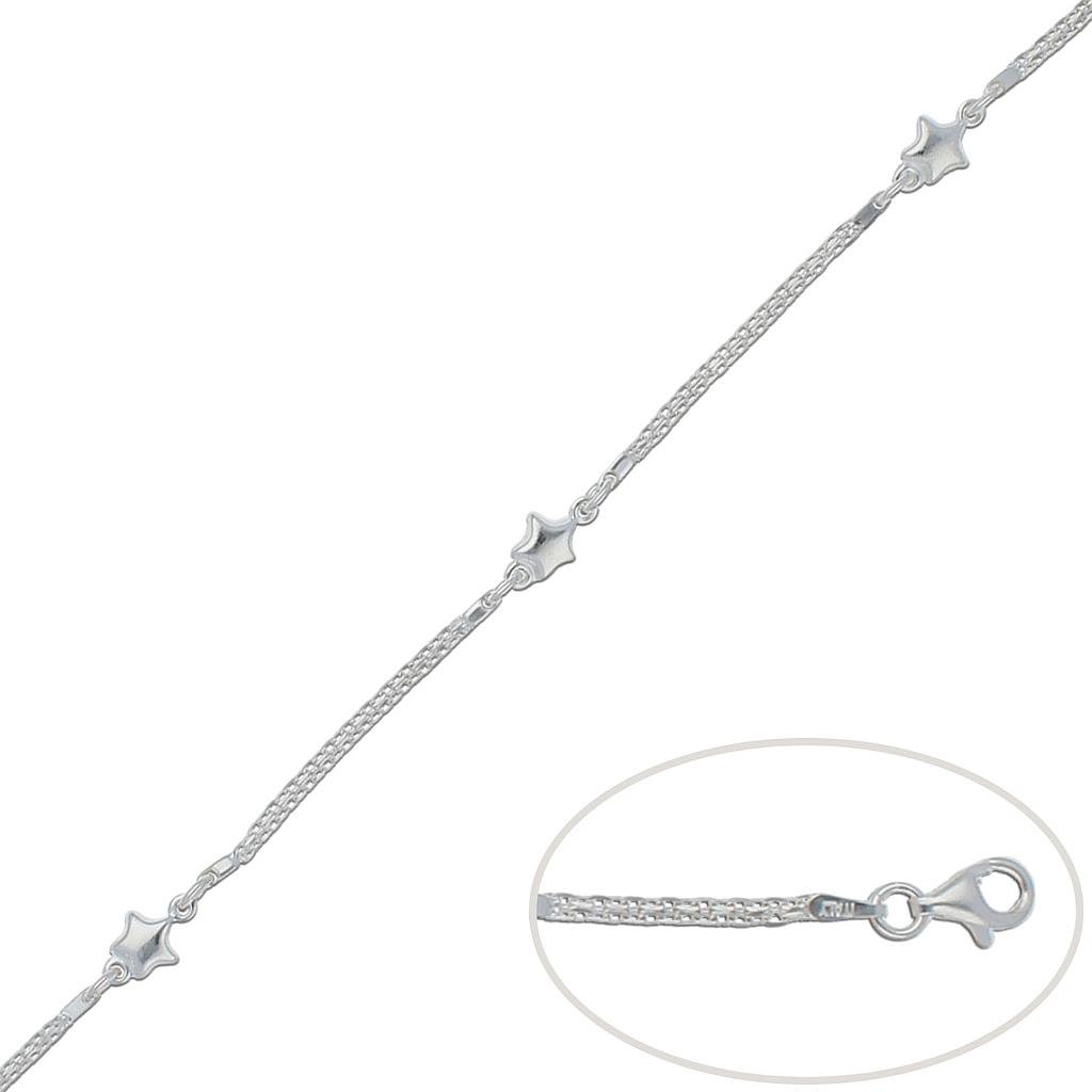 PULSERA ESTRELLAS PLATA 925MM