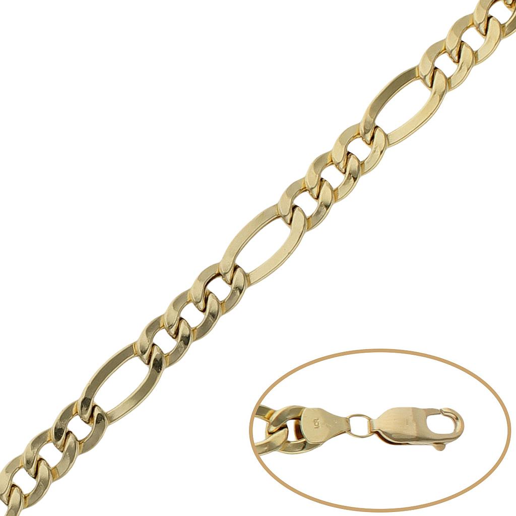 PULSERA HUECA 3X1 ORO 18KL - 8MM