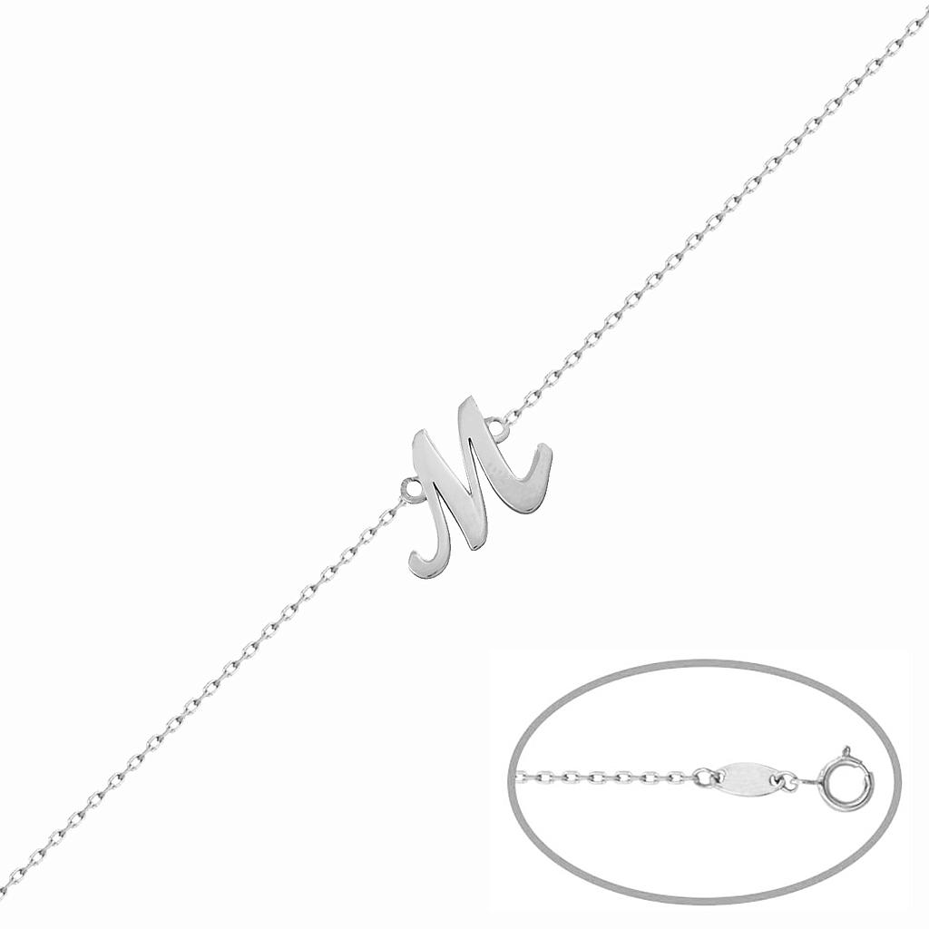 PULSERA LETRA INGLESA PLATA 925MM