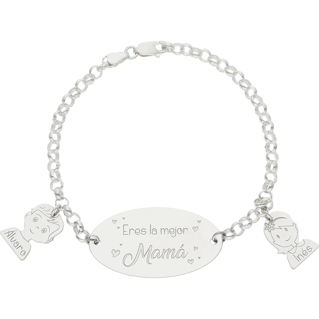 PULSERA MEJOR MAMA PLATA 925MM