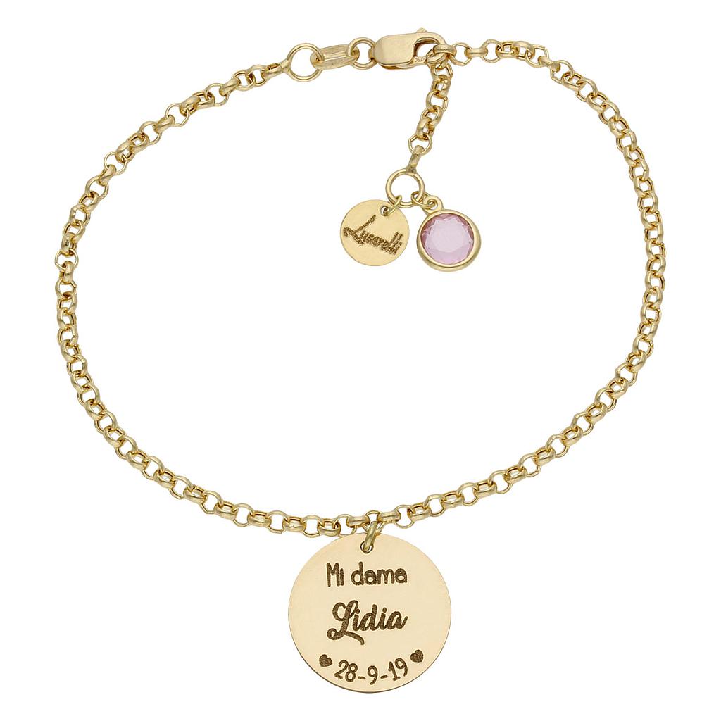 PULSERA MI HISTORIA DAMA HONOR ORO 18KL