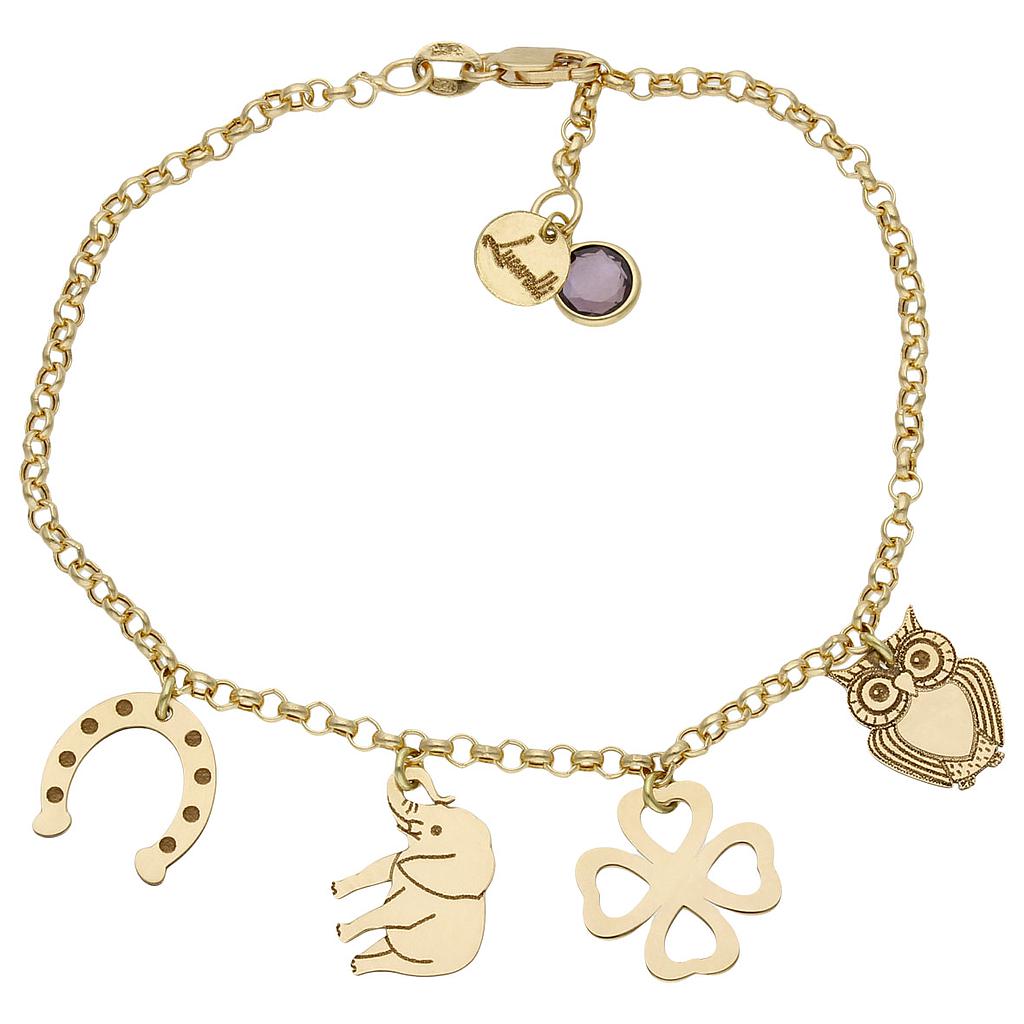 PULSERA MI HISTORIA SUERTE ORO 18KL