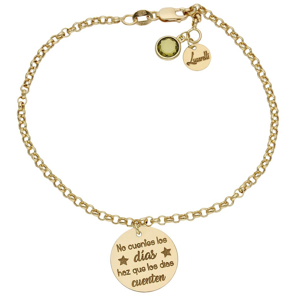 PULSERA MI HISTORIA VIVE ORO 18KL