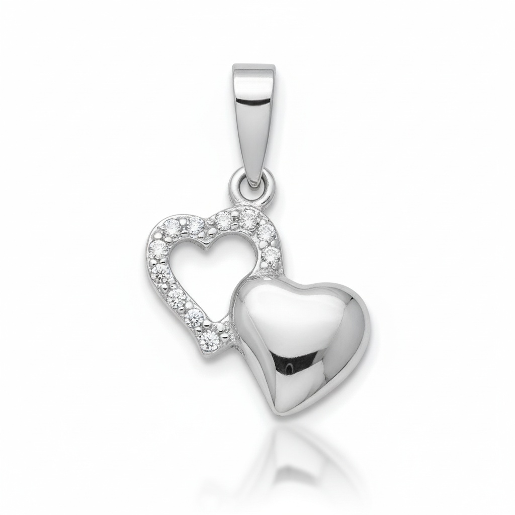 COLGANTE ORO BLANCO 18KL DIAMANTES