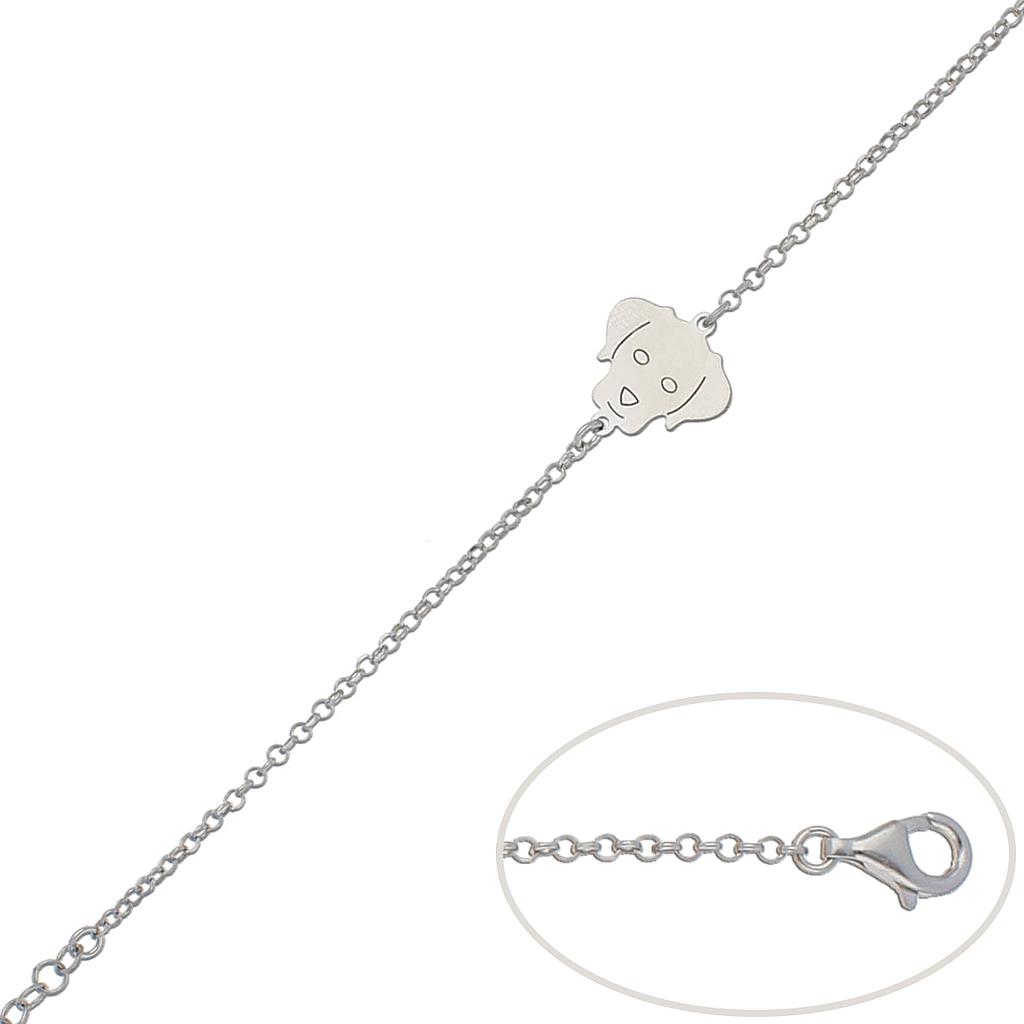 PULSERA PERRO PLATA 925MM