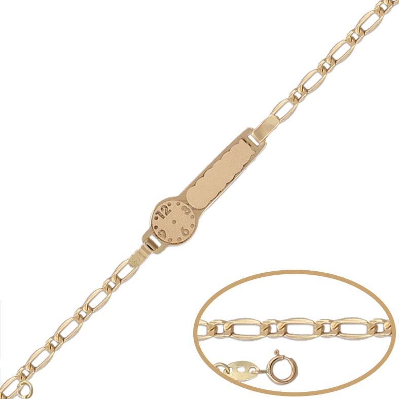 PULSERA RELOJ ORO 18KL - 13CM