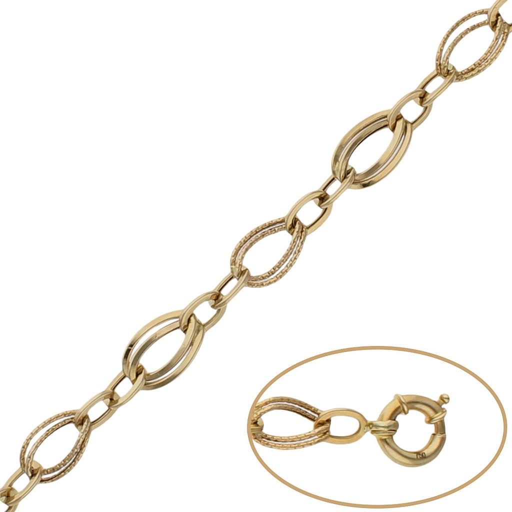 PULSERA TROQUELADAS ORO 18KL