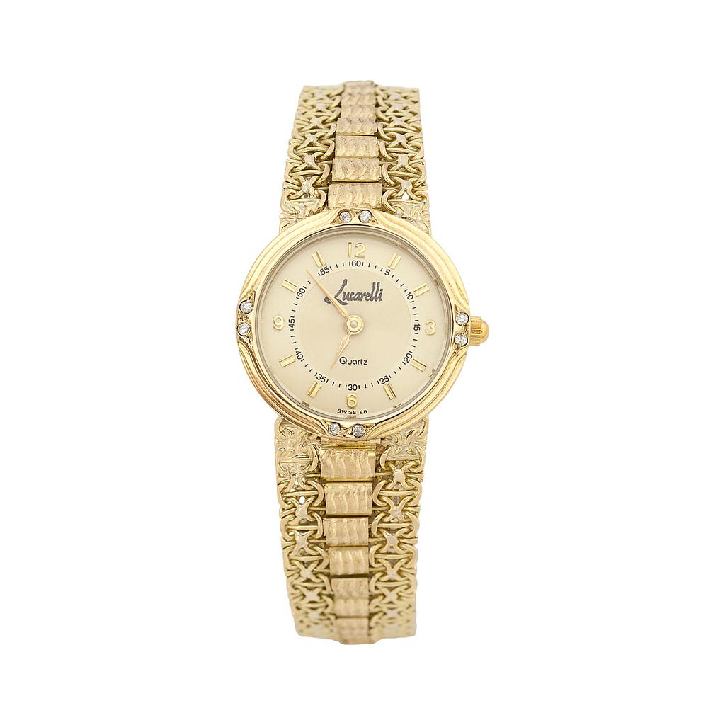 RELOJ SEÑORA ORO 18KL LUCARELLI DIAMANTES