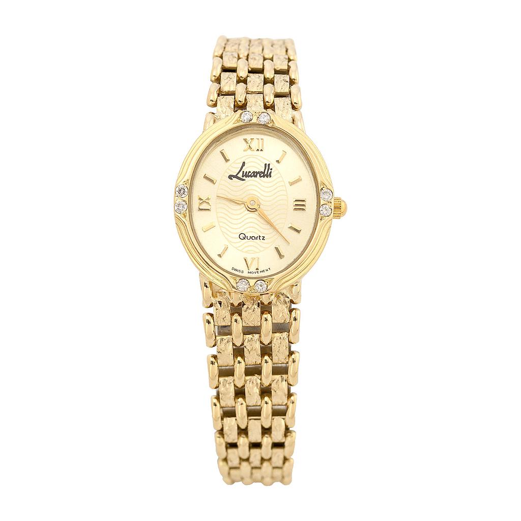 RELOJ SEÑORA ORO 18KL LUCARELLI DIAMANTES