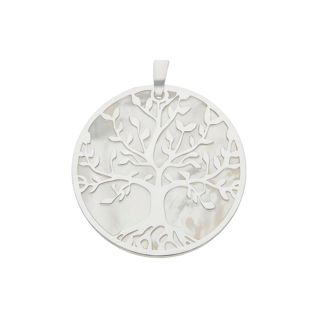 COLGANTE PLATA 925MM ARBOL DE LA VIDA NACAR - 18MM