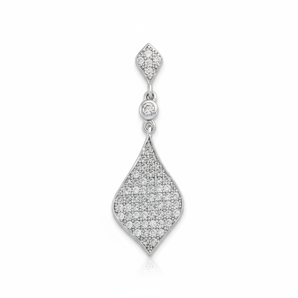 COLGANTE PLATA 925MM CIRCONITAS