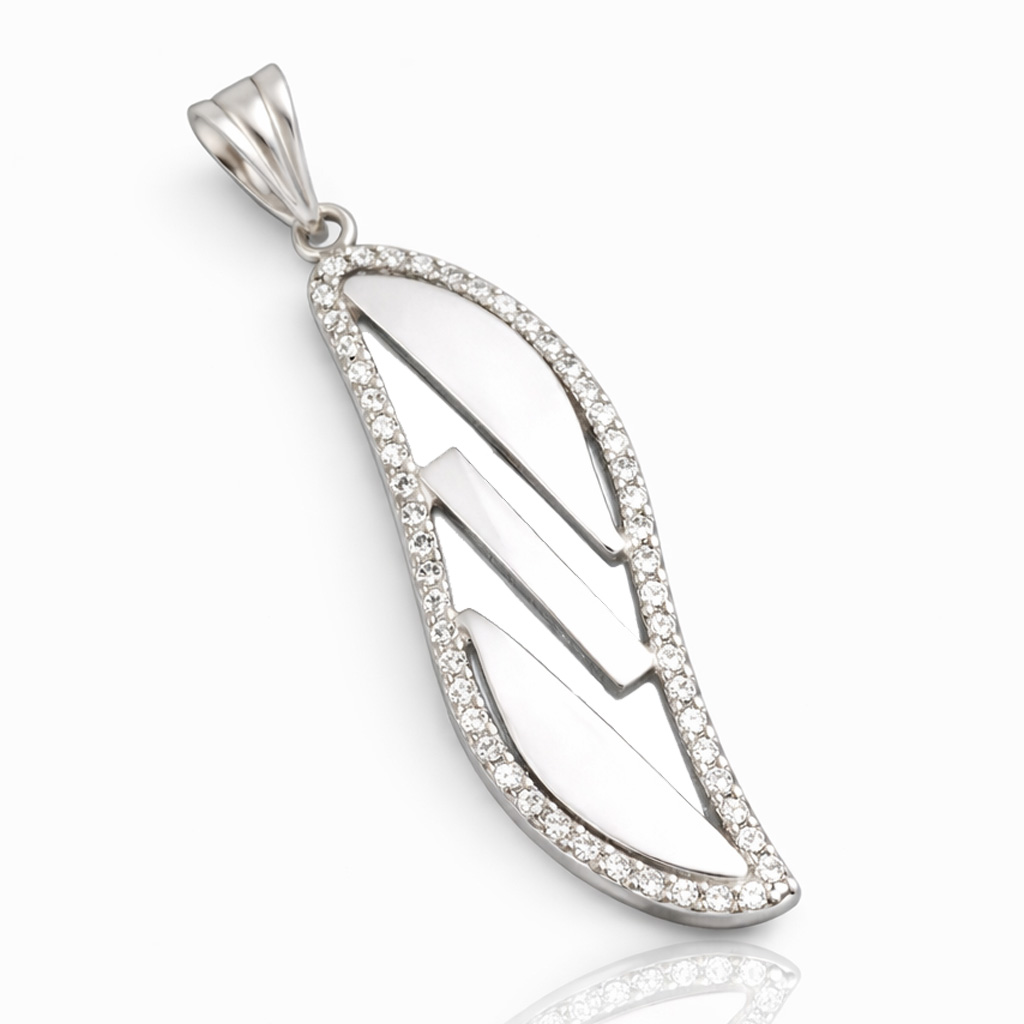 COLGANTE PLATA 925MM CIRCONITAS