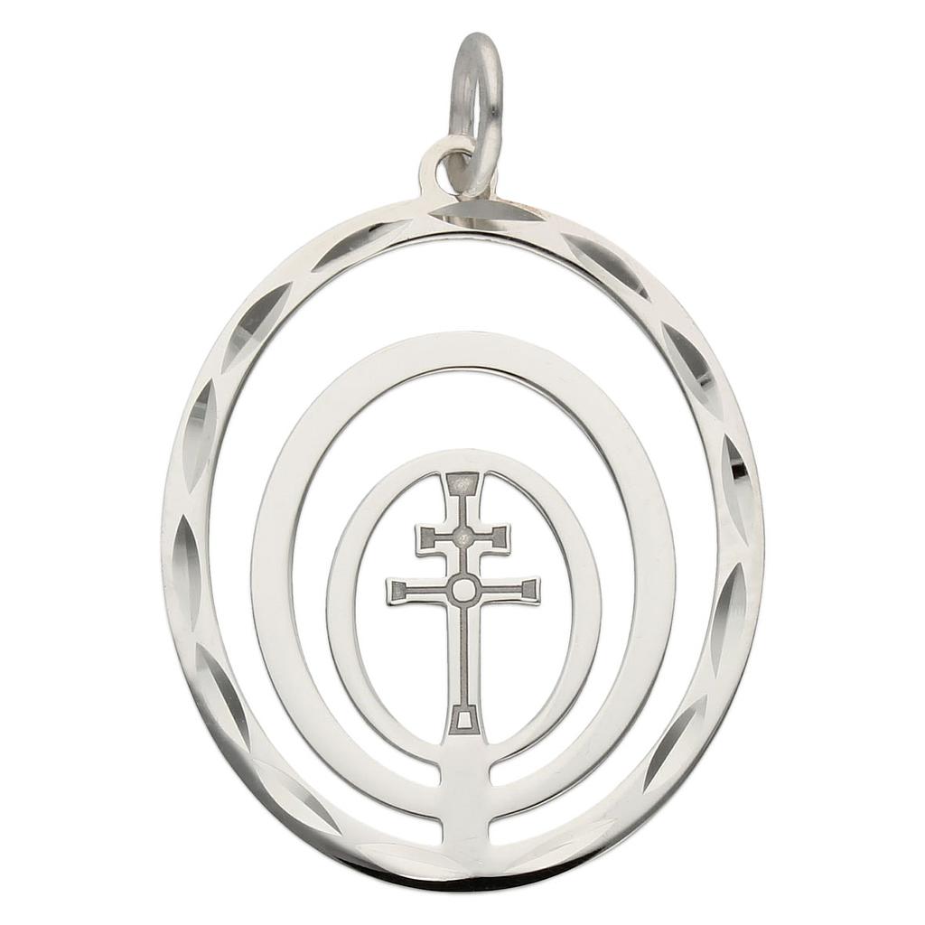 COLGANTE PLATA 925MM CRUZ DE CARAVACA