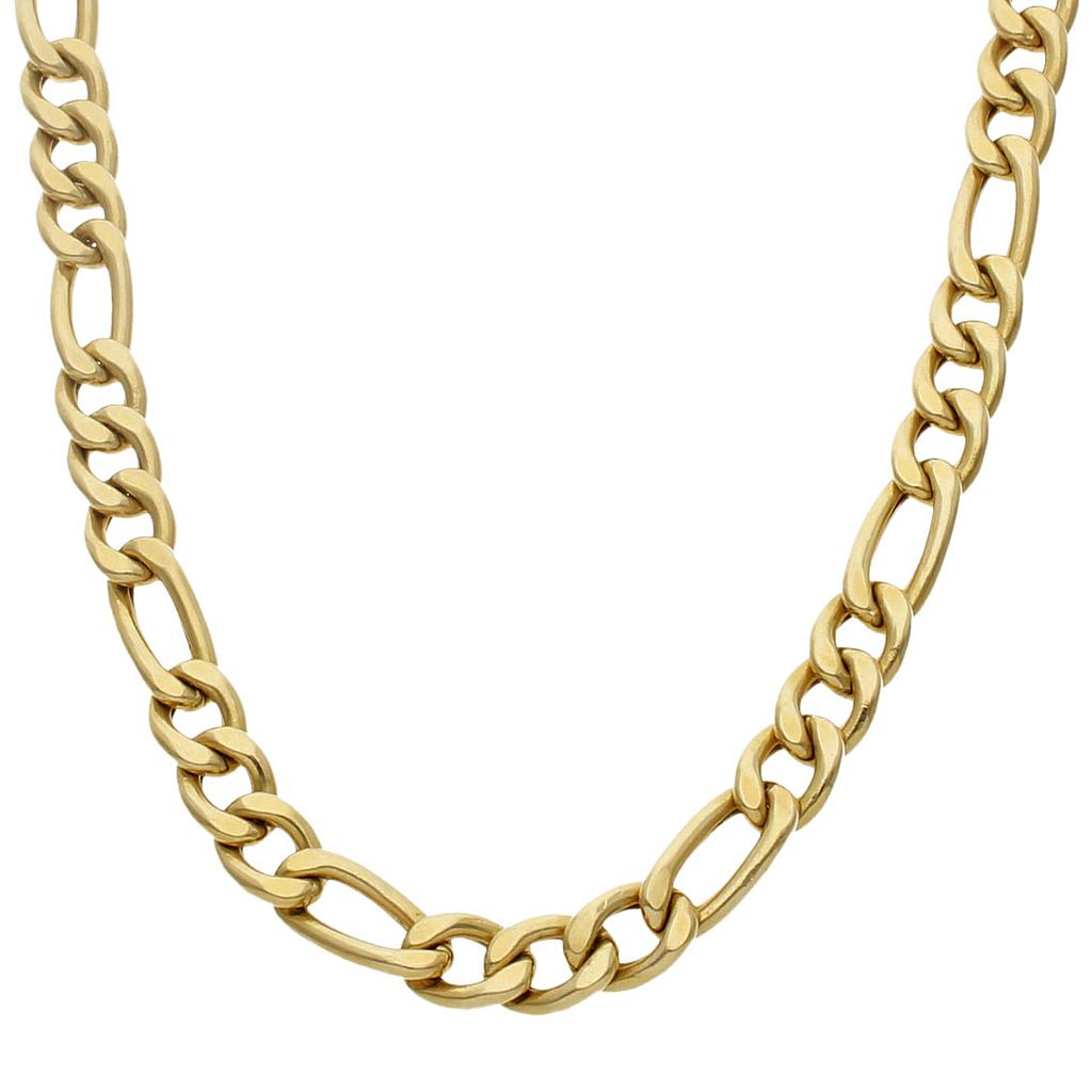 COLLAR ORO 18KL HUECO 3x1 - 9MM
