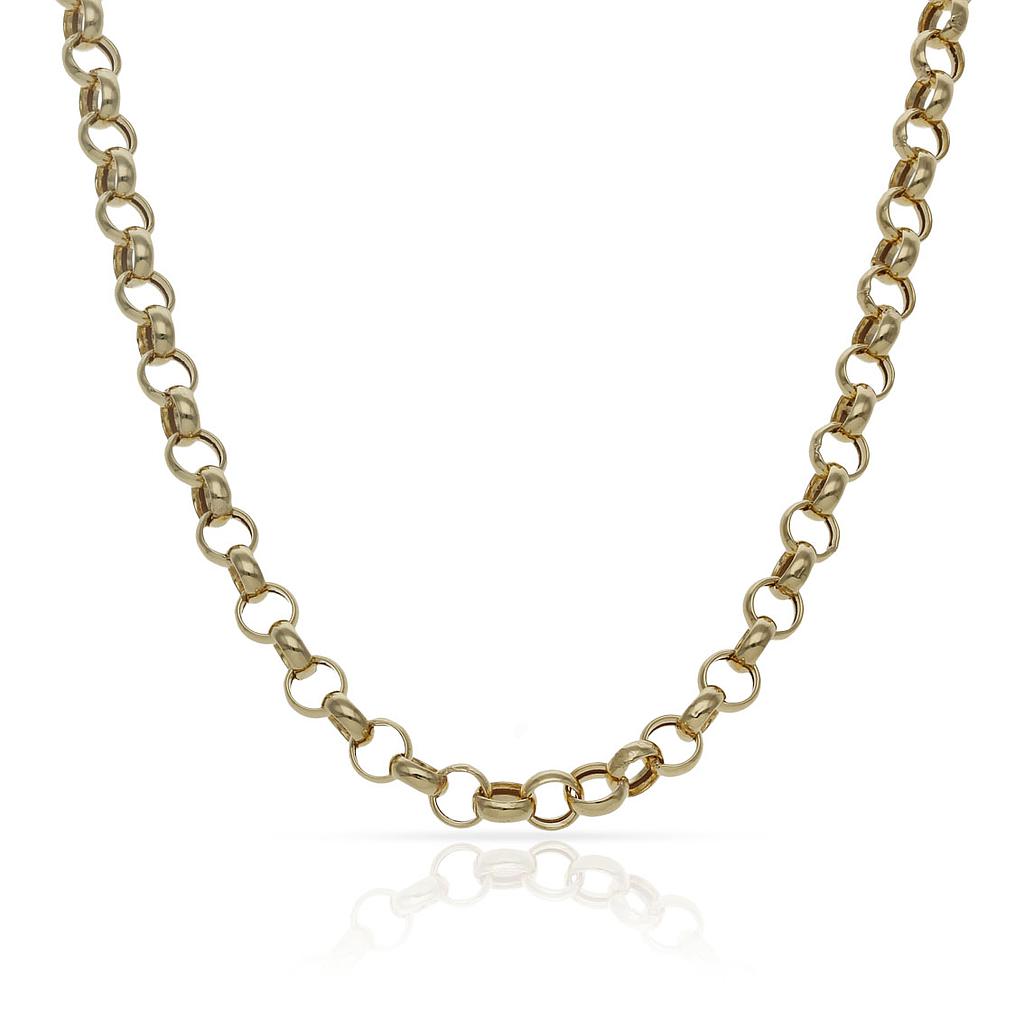 COLLAR ORO 18KL ROLOT HUECO - 4MM