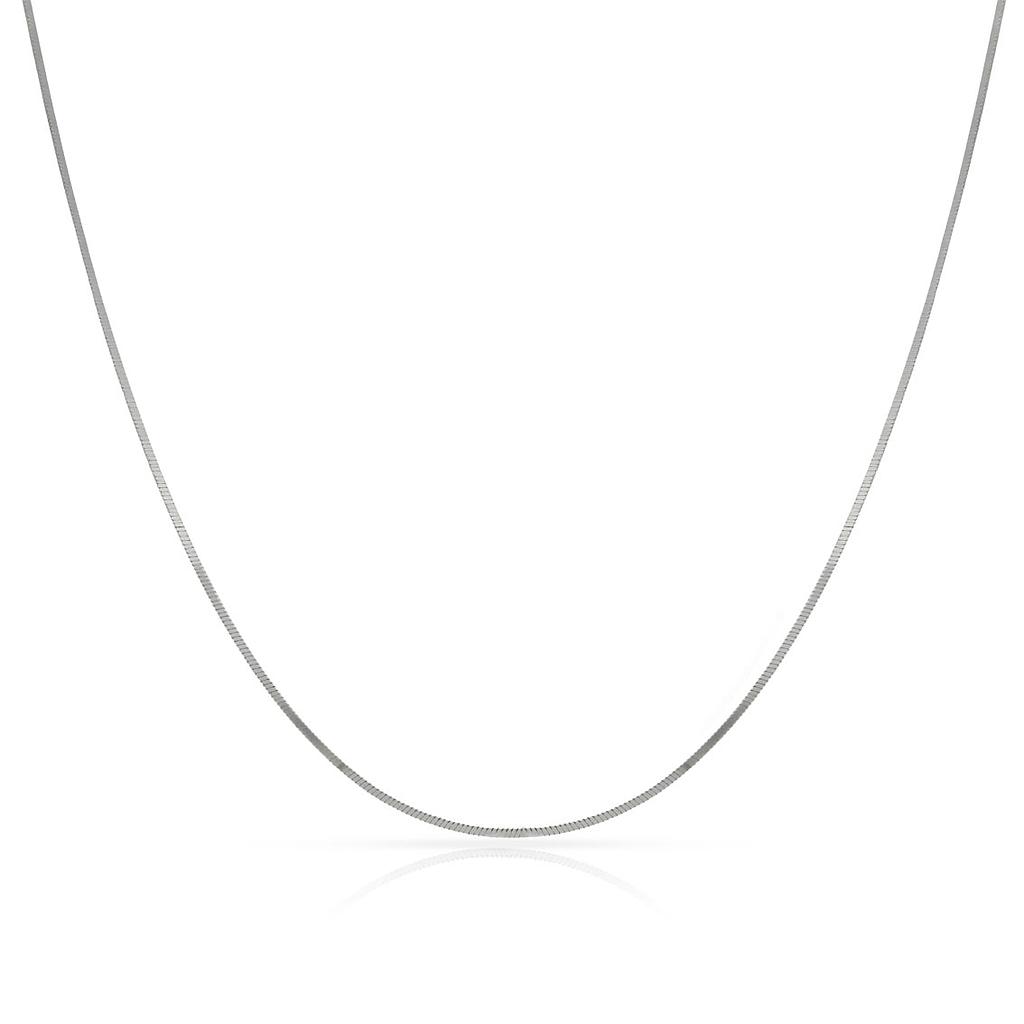 COLLAR ORO BLANCO 18KL COLA TOPO