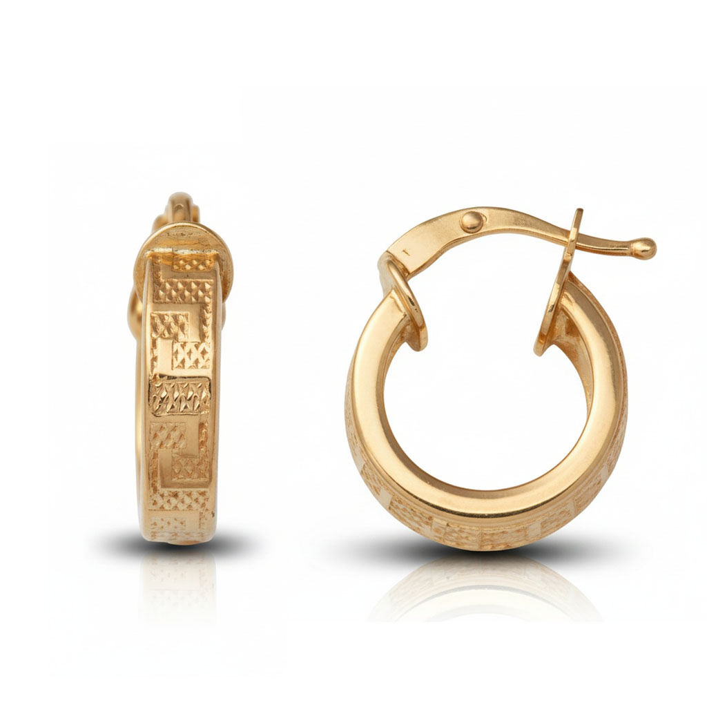 AROS ORO 18KL GRECA - 12MM