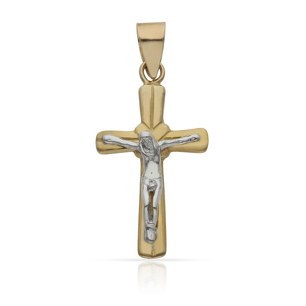 CRUZ ORO 18KL CRISTO - 15X27MM