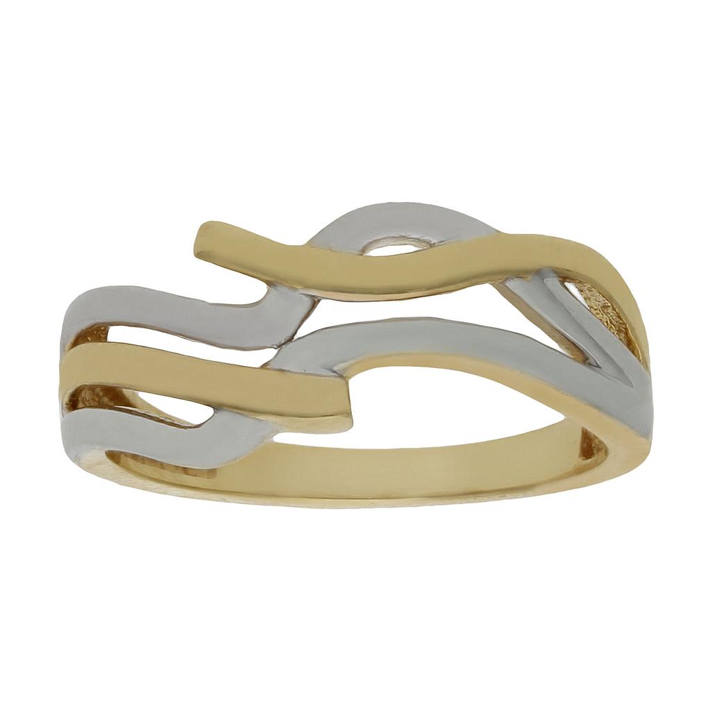 SORTIJA BICOLOR ORO 18KL