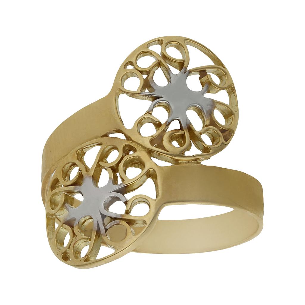 SORTIJA BICOLOR ORO 18KL