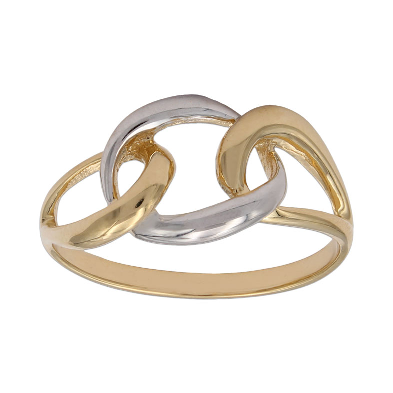 SORTIJA BICOLOR ORO 18KL