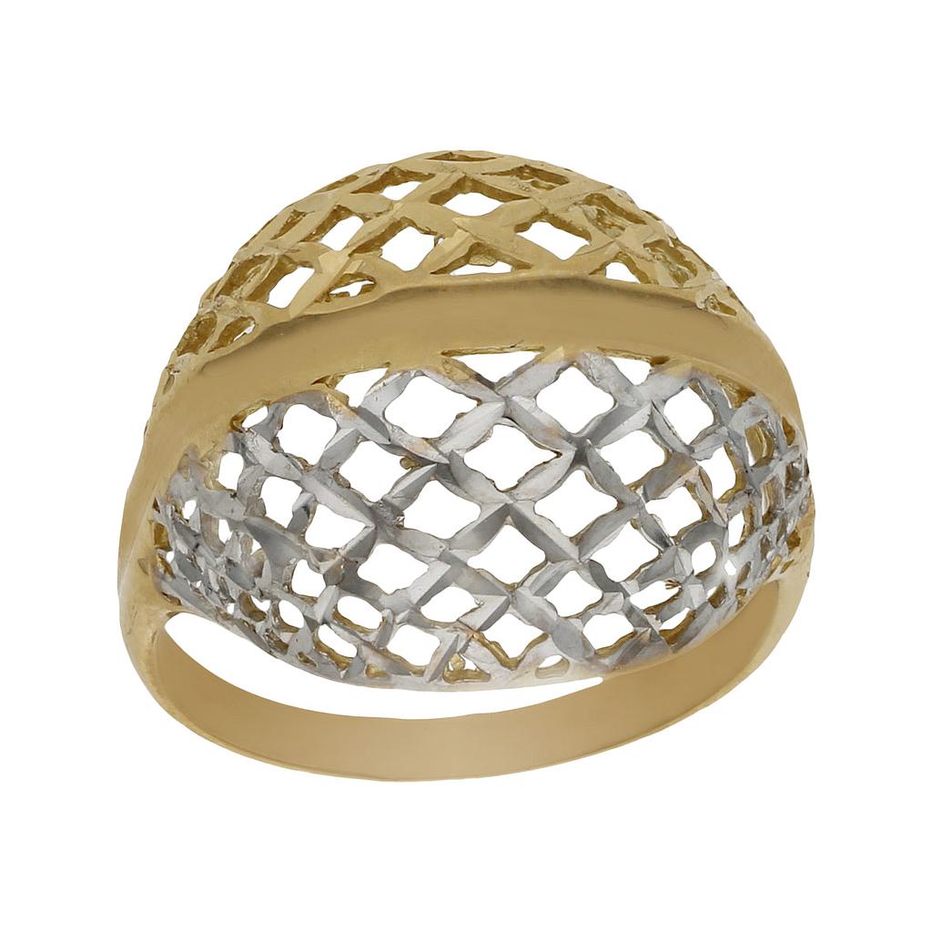 SORTIJA BICOLOR ORO 18KL