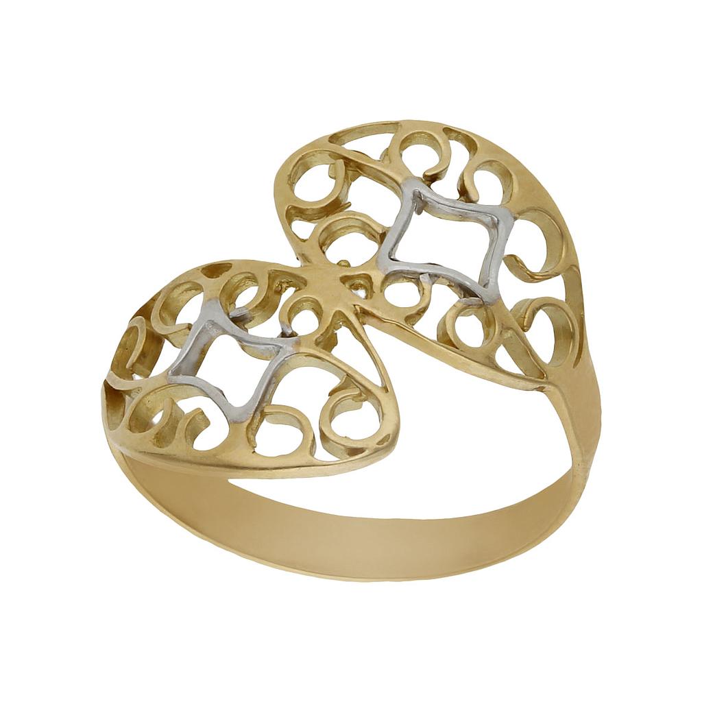 SORTIJA BICOLOR ORO 18KL 