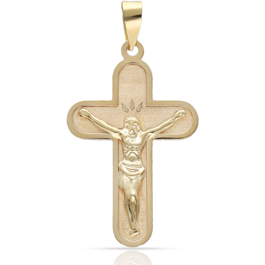 CRUZ ORO 18KL CRISTO - 17x25MM