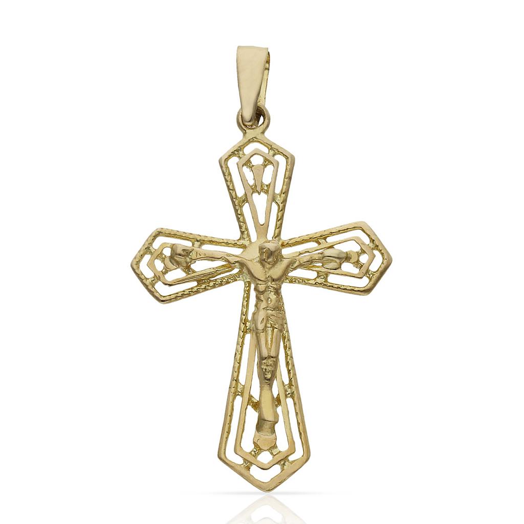 CRUZ ORO 18KL CRISTO - 20X30MM