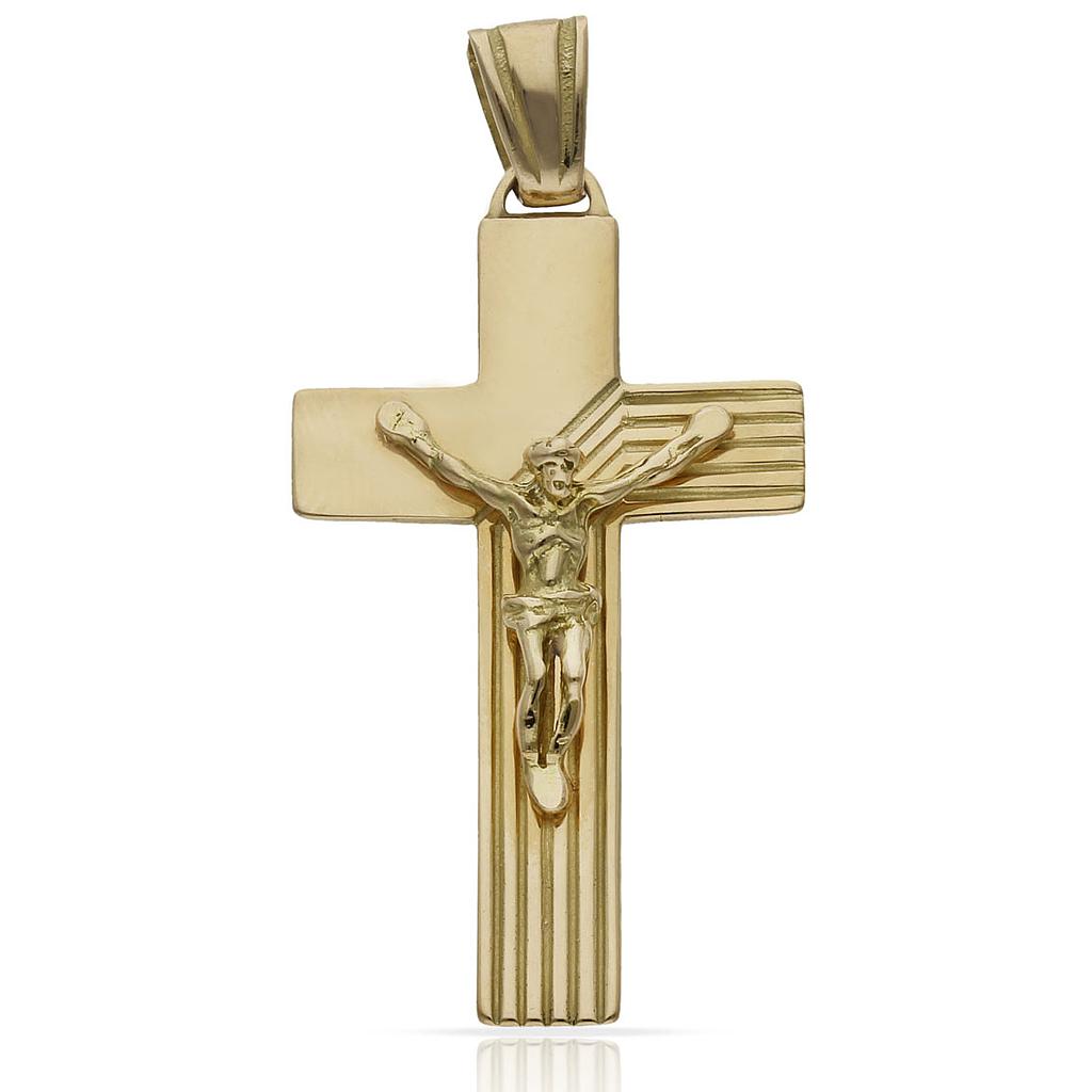 CRUZ ORO 18KL CRISTO - 20X36MM