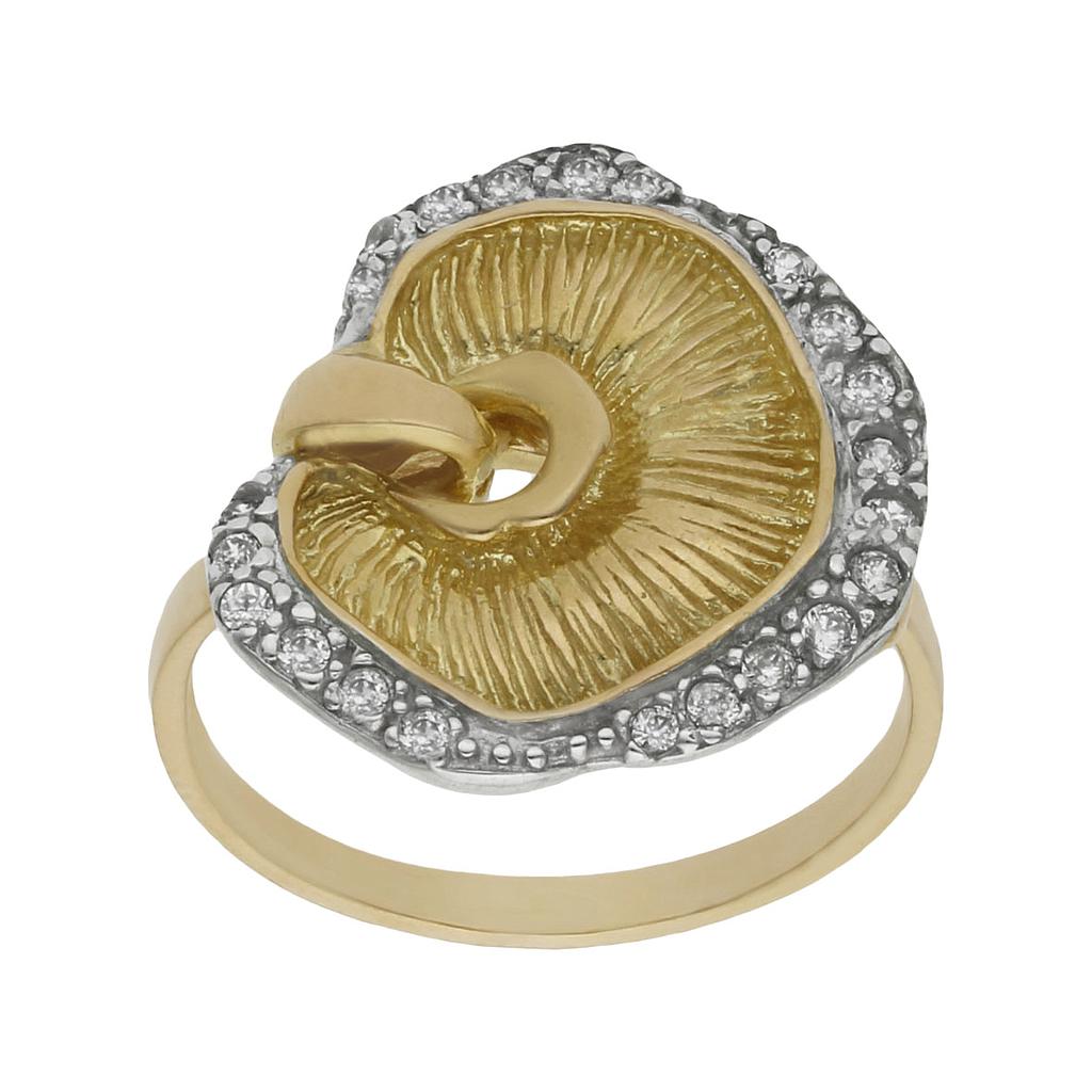 SORTIJA BICOLOR ORO 18KL CIRCONITAS