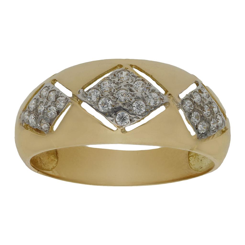 SORTIJA BICOLOR ORO 18KL CIRCONITAS