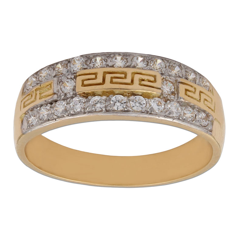 SORTIJA BICOLOR ORO 18KL CIRCONITAS