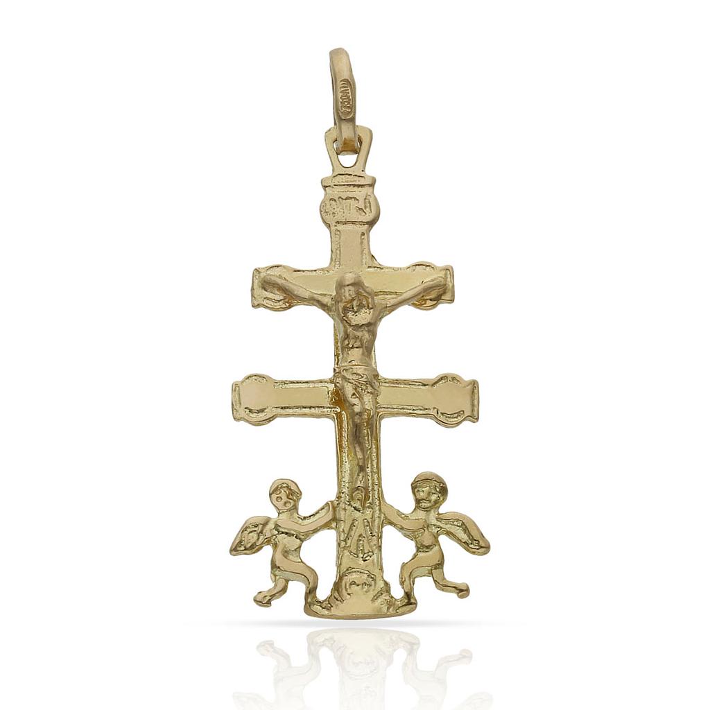 CRUZ ORO 18KL DE CARAVACA - 14X29MM