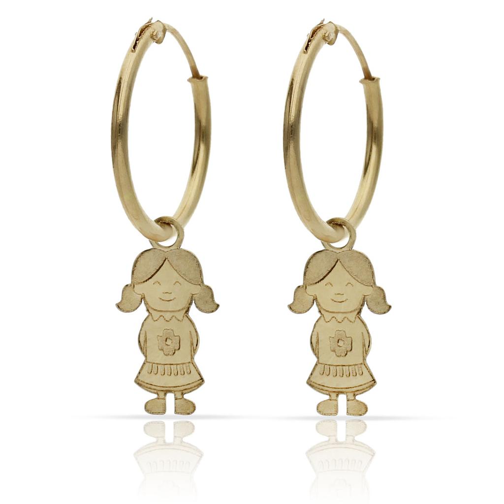 AROS ORO 18KL NIÑA