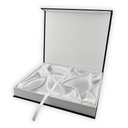 ESTUCHE CARTON BLANCO + NEGRO - 28x23CM