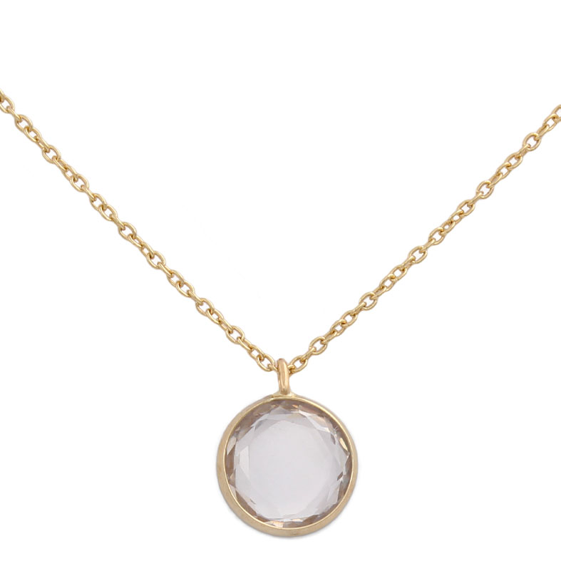 GARGANTILLA ORO 18KL CIRCULO CIRCONITA