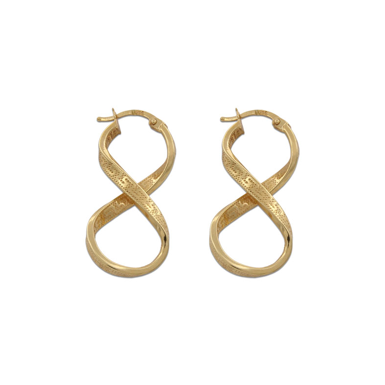 AROS ORO 18KL GRECA - 14X23MM