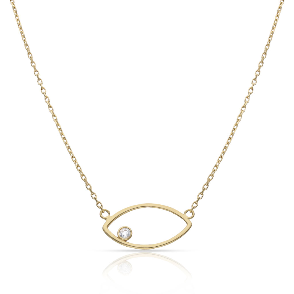 GARGANTILLA ORO 18KL OVAL CIRCONITA