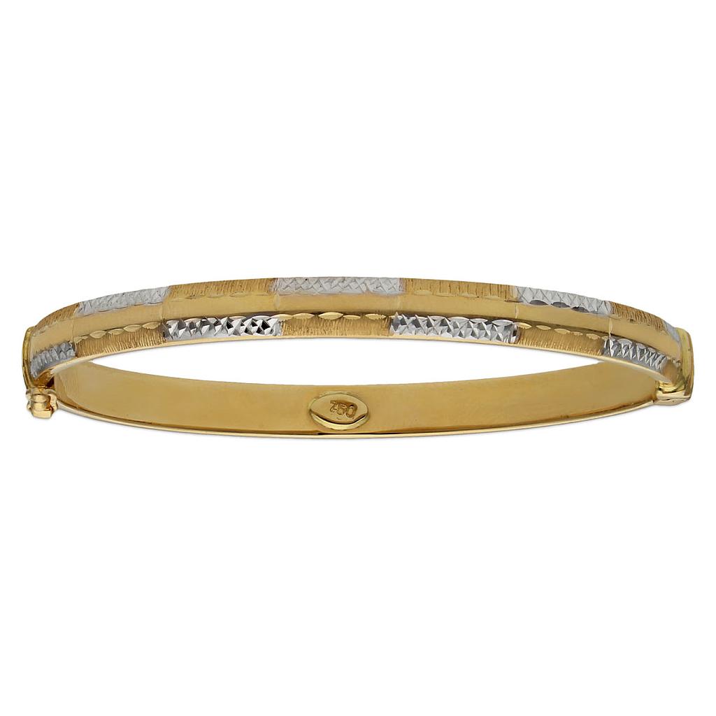 BRAZALETE RODIADO ORO 18KL TALLADO