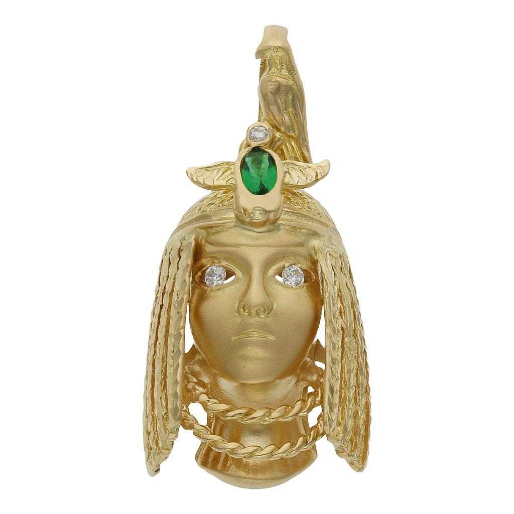 CABEZA CLEOPATRA ORO 18KL - 20X32MM