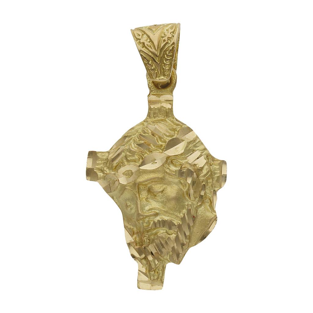 CABEZA CRISTO ORO 18KL - 19X30MM