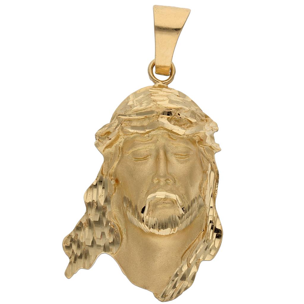 CABEZA CRISTO ORO 18KL - 22X34MM