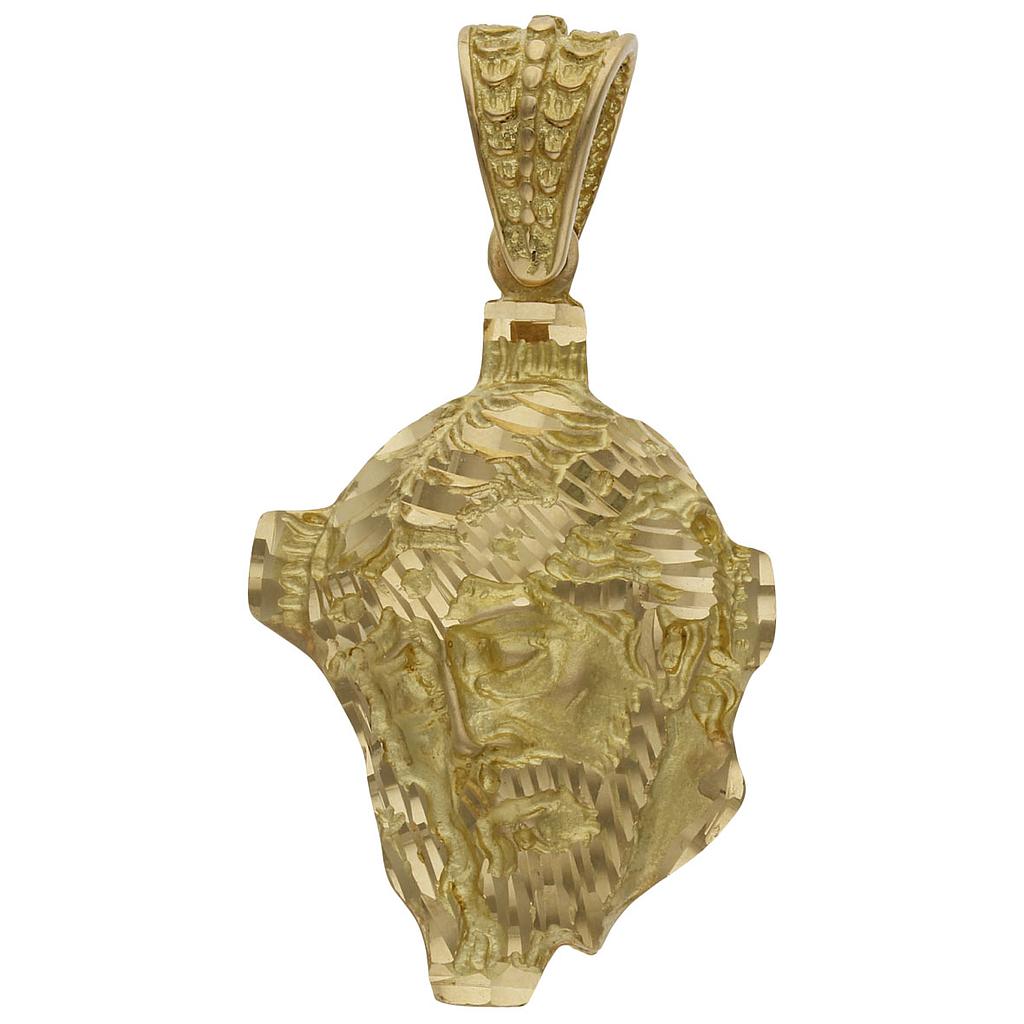 CABEZA CRISTO ORO 18KL - 25X37MM