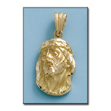 CABEZA CRISTO ORO 18KL DE 17X27MM