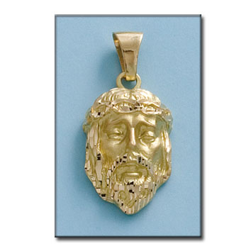 CABEZA CRISTO ORO 18KL DE 18X31MM