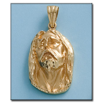 CABEZA CRISTO ORO 18KL DE 21X33MM