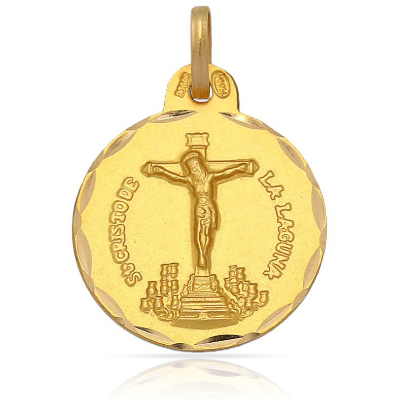 MEDALLA ORO 18KL C. DE LA LAGUNA - 19MM 