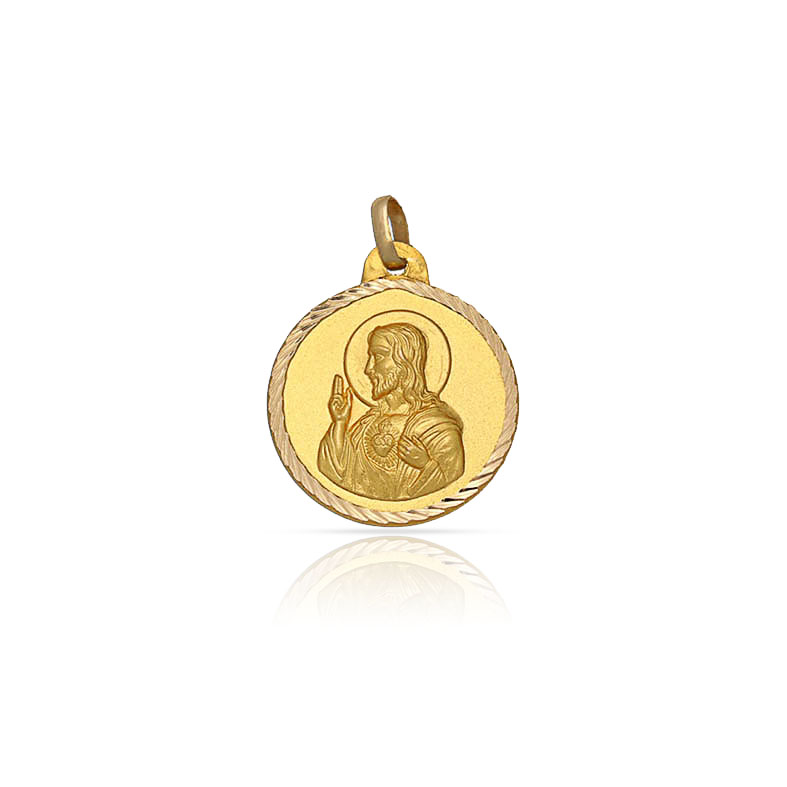 MEDALLA ORO 18KL SAGRADO CORAZON - 14MM
