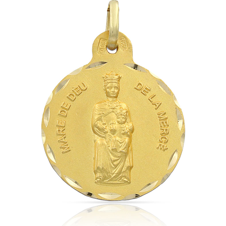 MEDALLA ORO 18KL V. DE LA MERCE - 19MM
